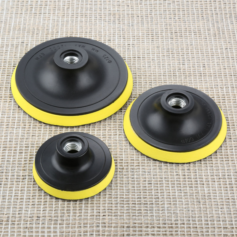 Kit de lustruire de 3/4/5/6/7 inch Pad de lustruit Biela de legătură Placă de lustruire Pad de suport Filet de foraj Suport disc Tampoane Gadget auto