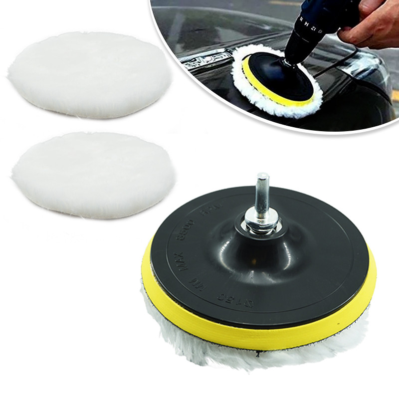 Kit de lustruire de 3/4/5/6/7 inch Pad de lustruit Biela de legătură Placă de lustruire Pad de suport Filet de foraj Suport disc Tampoane Gadget auto
