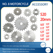 Pinion de motor din față pentru motocicletă 520 20 mm pentru Honda Lifan ZongShen ATV Quad Dirt Pit Bike Buggy