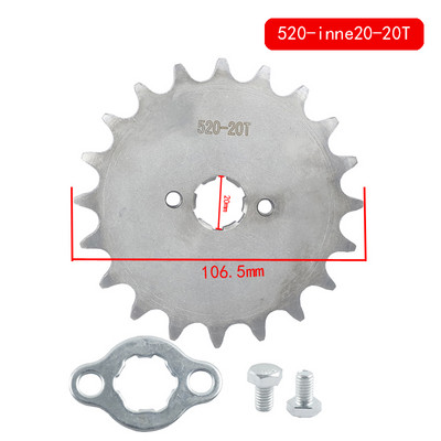 Pinion de motor din față pentru motocicletă 520 20 mm pentru Honda Lifan ZongShen ATV Quad Dirt Pit Bike Buggy