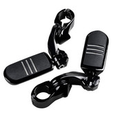 Honhill 32mm 1.25" suporturi de protecție a motorului de autostradă în unghi scurt pentru Harley Touring Road King Street Glide 1993-2020