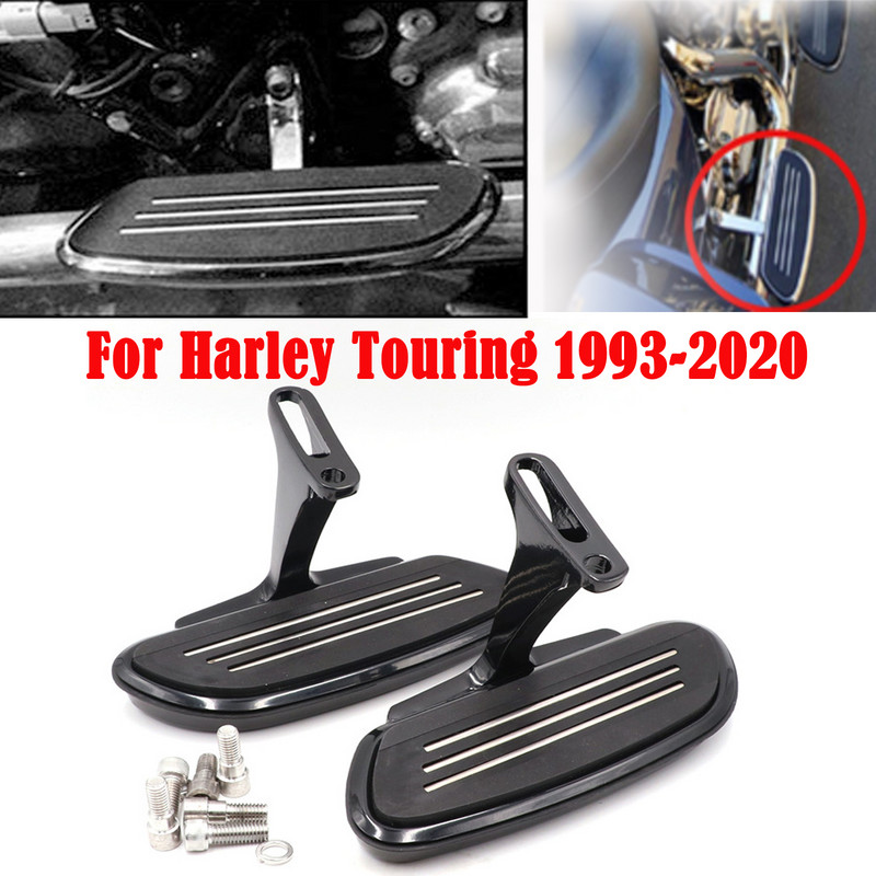 Honhill 32mm 1.25" suporturi de protecție a motorului de autostradă în unghi scurt pentru Harley Touring Road King Street Glide 1993-2020