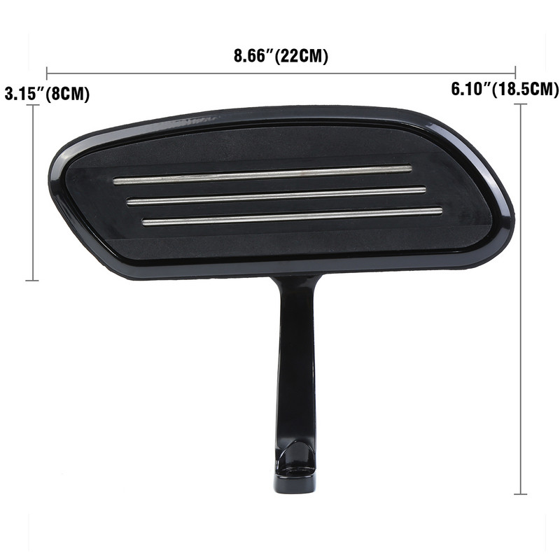 Honhill 32mm 1.25" suporturi de protecție a motorului de autostradă în unghi scurt pentru Harley Touring Road King Street Glide 1993-2020