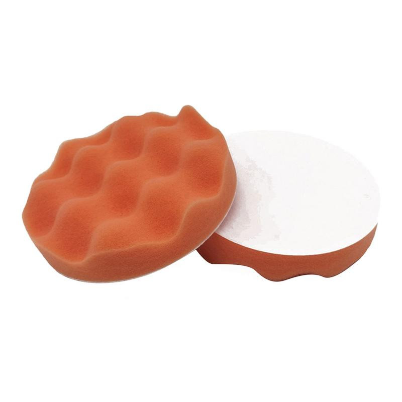 Mini tampon de lustruit Set de tampon de burete autoadeziv din lână de 3 inci Set de mini tampon de burete autoadeziv pentru detalierea mașinii Sigilare cu ceară