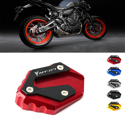 CNC motorkerékpár támasztó láb oldalsó állvány megnövelt párnatartó lemez Yamaha MT 07 MT07 MT-07 2014-2022