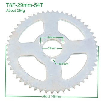 25H /T8F 26mm 68T 54T 29mm 54T 47T 78T 35mm 80T зъб задно зъбно колело Mini Moto ATV Quad Dirt Pit Pocket Bike Cross 47cc 49cc