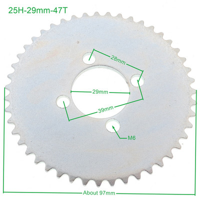 25H /T8F 26mm 68T 54T 29mm 54T 47T 78T 35mm 80T Pinion spate Mini Moto ATV Quad Dirt Pit Pocket Bike Cross 47cc 49cc