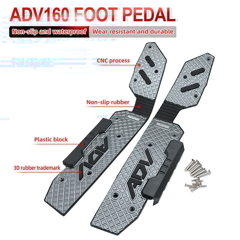 Suport pentru picioare stânga dreapta pentru Honda ADV 160 adv 160 2022 2023 Accesorii pentru motociclete CNC Pedale spate Tampoane pentru plăci pentru picioare Step Semspeed