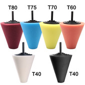 Burete de lustruit pentru roți automate, con de lustruit de 6 mm, folosit pentru burghiu electric, bilă de lustruit, butuc de mașină, burete de lustruit, tampon de lustruit
