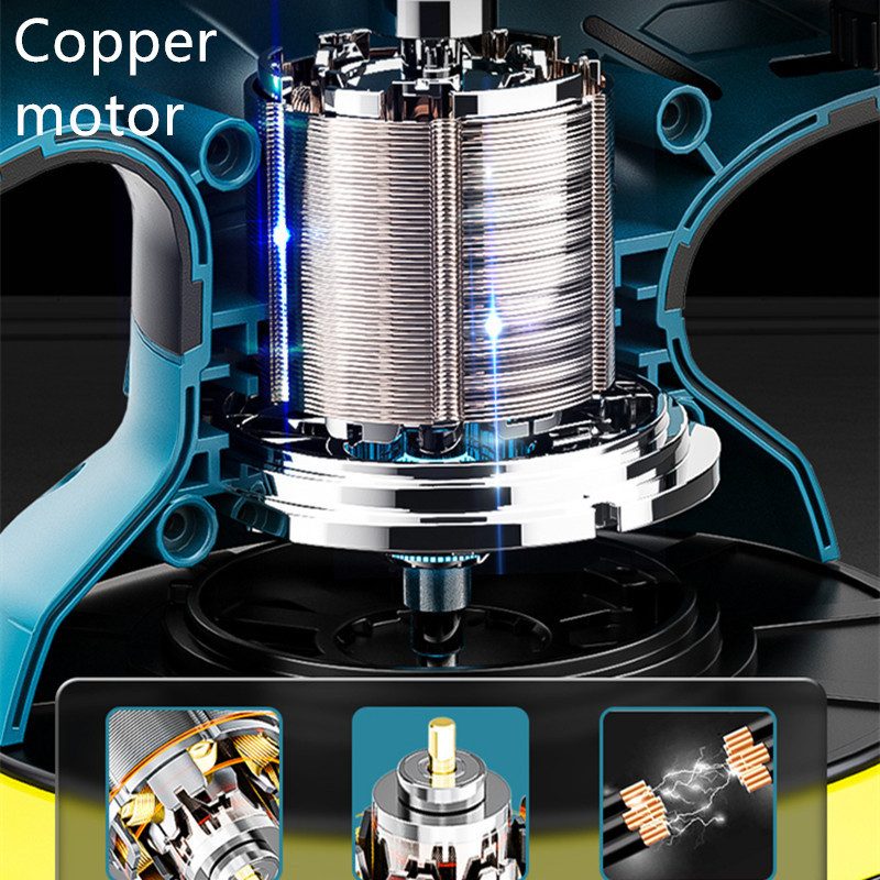 6000 RPM Șlefuitor de mașină fără fir cu 6 viteze, reglabil, fără fir, mașină electrică de șlefuit cu ceară, instrument de spălare automată pentru frumusețea mașinii