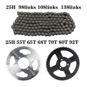 Lanț 25H 55t 65t 68t 70t 80t 92t Dinți interior 29/54/55MM Pinion spate pentru 47CC 49CC Mini Moto ATV Quad Dirt Pit Pocket Bike