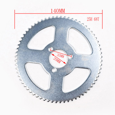 Lanț 25H 55t 65t 68t 70t 80t 92t Dinți interior 29/54/55MM Pinion spate pentru 47CC 49CC Mini Moto ATV Quad Dirt Pit Pocket Bike