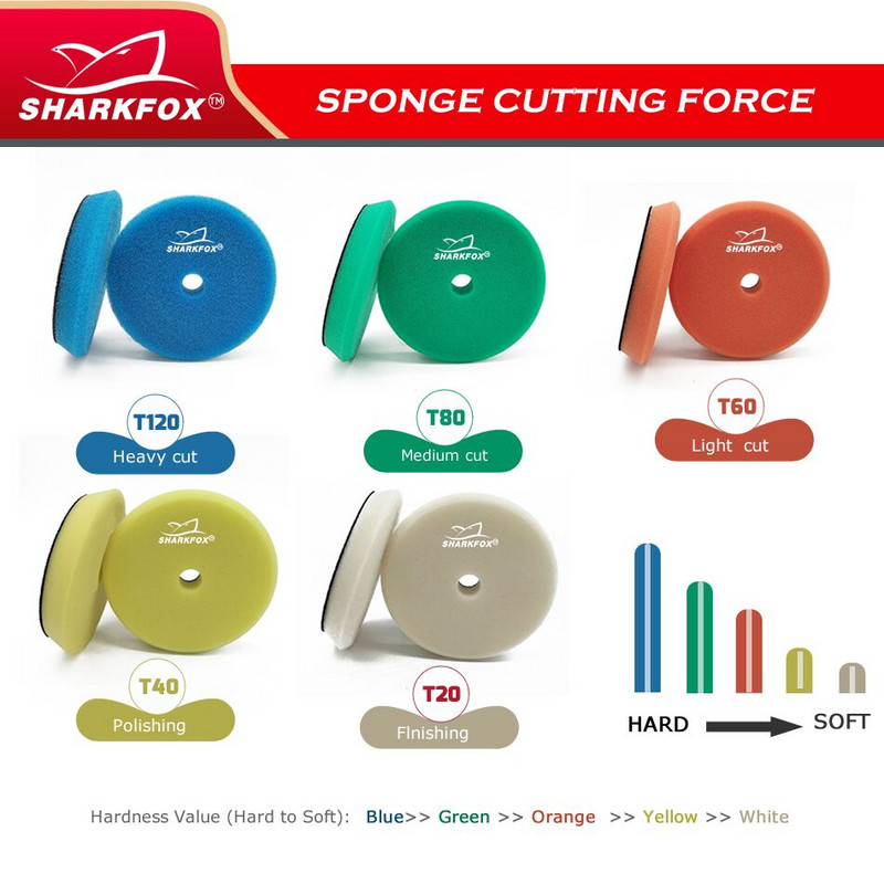 Disc de lustruit pentru mașină de 3/5/6 inci, disc de lustruit pentru mașină, burete de lustruit pentru mașină, abraziv DA, polizor, pentru depilare, unelte, accesoriu