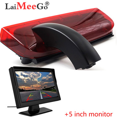 HD автомобилна широкоъгълна камера за спирачни светлини Резервна камера за Ford Transit Connect 2014-2017 Камера за паркиране за обратно виждане Комплект монитор за кола