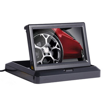Οθόνη αυτοκινήτου 4,3 ιντσών TFT LCD HD Ψηφιακή 800*480 Οθόνη 2 Way Video Είσοδος Πολύχρωμη για 12 led Κάμερα οπισθοπορείας DVD VCD