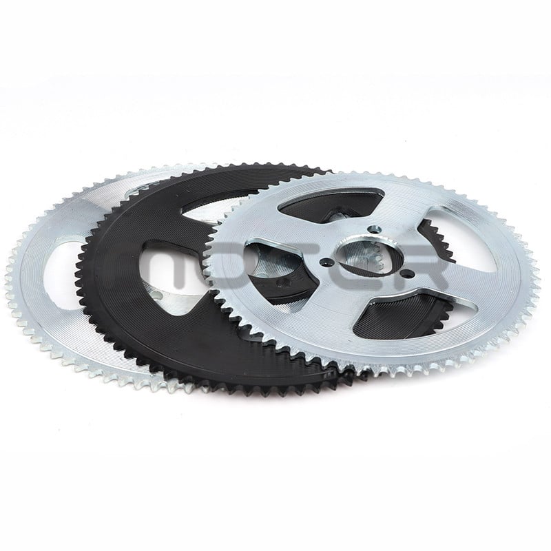 25H 47t 55t 62t 64t 65t 66t 68t 70t 72t 74t 76t 78t 80t 92t Dinți 26/29/54MM Pinion spate pentru Mini Moto ATV 47cc 49cc 2 timpi