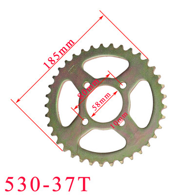 530 kett 28T/31T/32T/37T/40T hammastega tagumine ketiratas ATV Quad Pit Dirt Bike Buggy Go Kart mootorratta mootoriosade jaoks