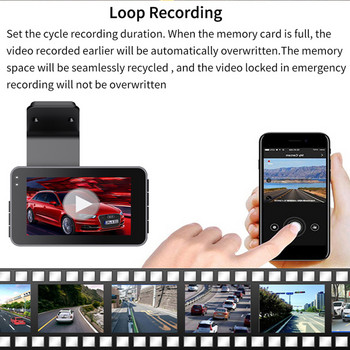 DVR αυτοκινήτου WiFi Full HD 1296P Dash Cam Rear View Vehicle Video Recording Οθόνη στάθμευσης Night Vision Auto Dash Κάμερα GPS Tracker