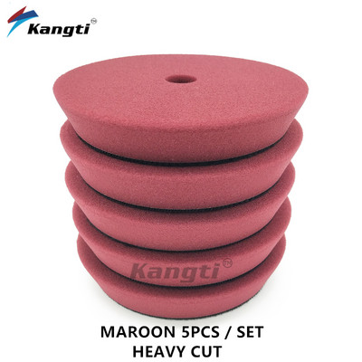 Disc de lustruit pentru mașină, 5 inch, 125 mm, tampoane de lustruit pentru polisher DA, spumă, burete auto, lână, tampoane de lustruit pentru lustruire auto