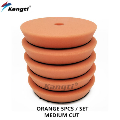 Disc de lustruit pentru mașină, 5 inch, 125 mm, tampoane de lustruit pentru polisher DA, spumă, burete auto, lână, tampoane de lustruit pentru lustruire auto