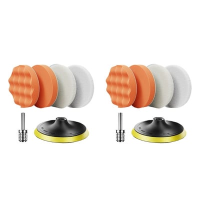 Set de tampon de lustruit pentru burghiu cu spumă portabil pentru tampon de lustruit auto 6x/set