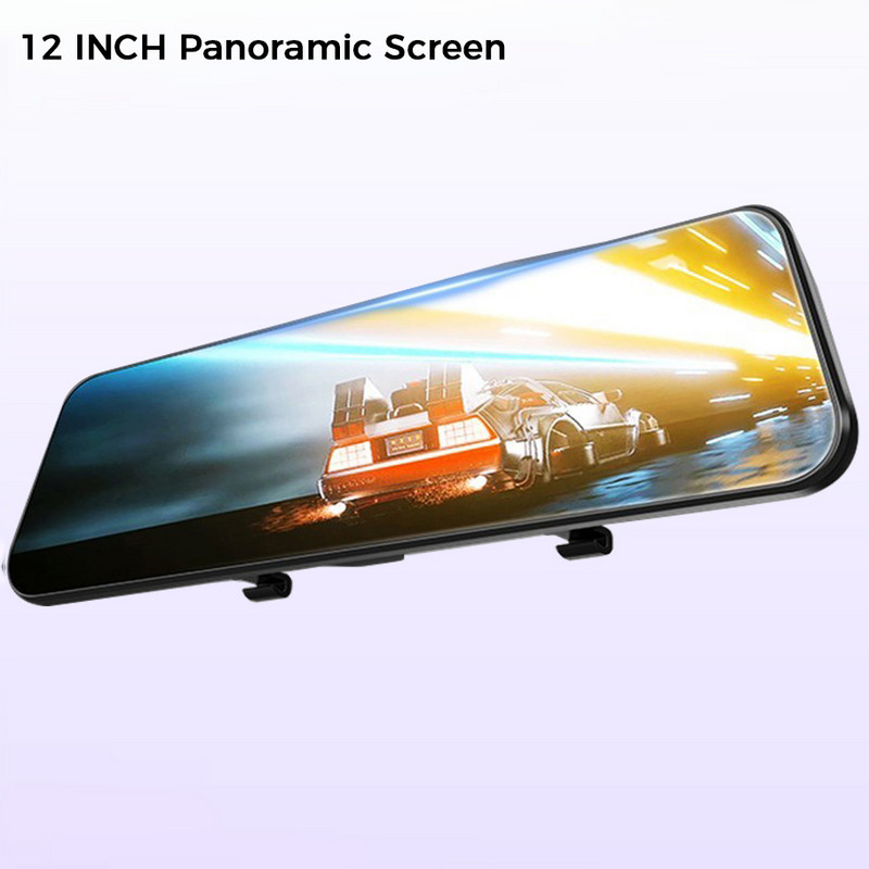 Înregistrare video cu oglindă Android pentru mașină 4G+32G 12" Oglindă retrovizoare auto Stream Media GPS Navi Super Night Dash Cam Cameră 1080P