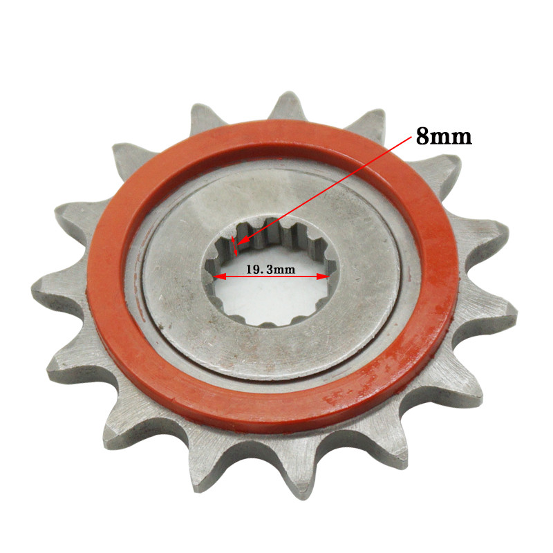 Pinion pentru motociclete roată de antrenare a angrenajului mic pentru GW250 DL250 GSX250R 520-14T 15T