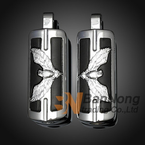 Plăcuță de acoperire pentru pedală de frână cu logo Eagle și suport pentru picioare și șurub de schimbător pentru Harley 883 1200 XL Softail Fat Boy Electra Glide Dyna Touring