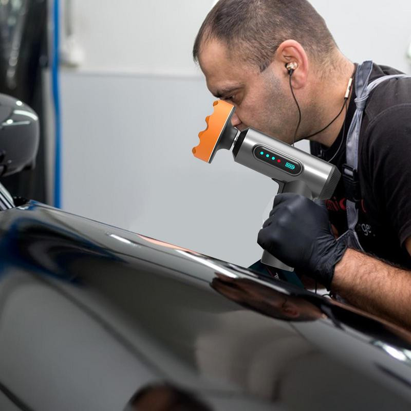 Slefuitor de mașini fără fir, portabil și ușor, fără fir, pentru șlefuire tampon pentru mașină, Kit de șlefuitor de tampon pentru mașină