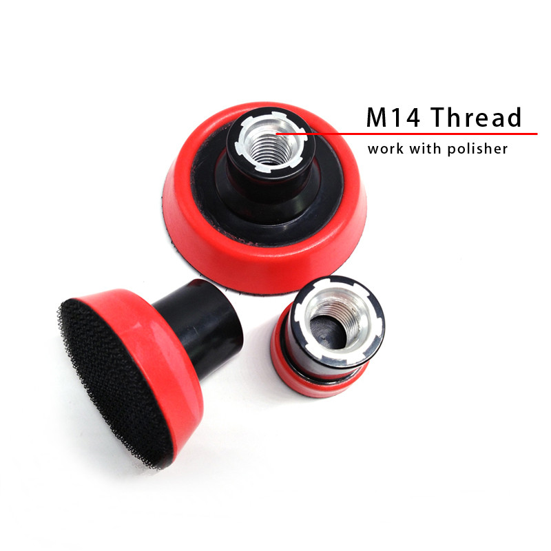 Disc de lustruit mașină MARFLO Placă de suport Burete de lustruire Unelte de spălat și îngrijire auto M14 1,2" 2" 3" 3 dimensiuni într-un singur pachet