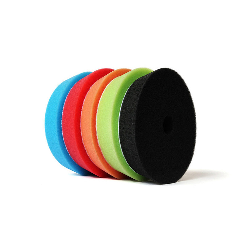 5 bucăți 6 inch tampon de lustruit pentru mașină cu burete de lustruit, șlefuire, cu ceară, roată pentru șlefuitor de mașini, set de tampon tampon, mașină de spălat fierbinte