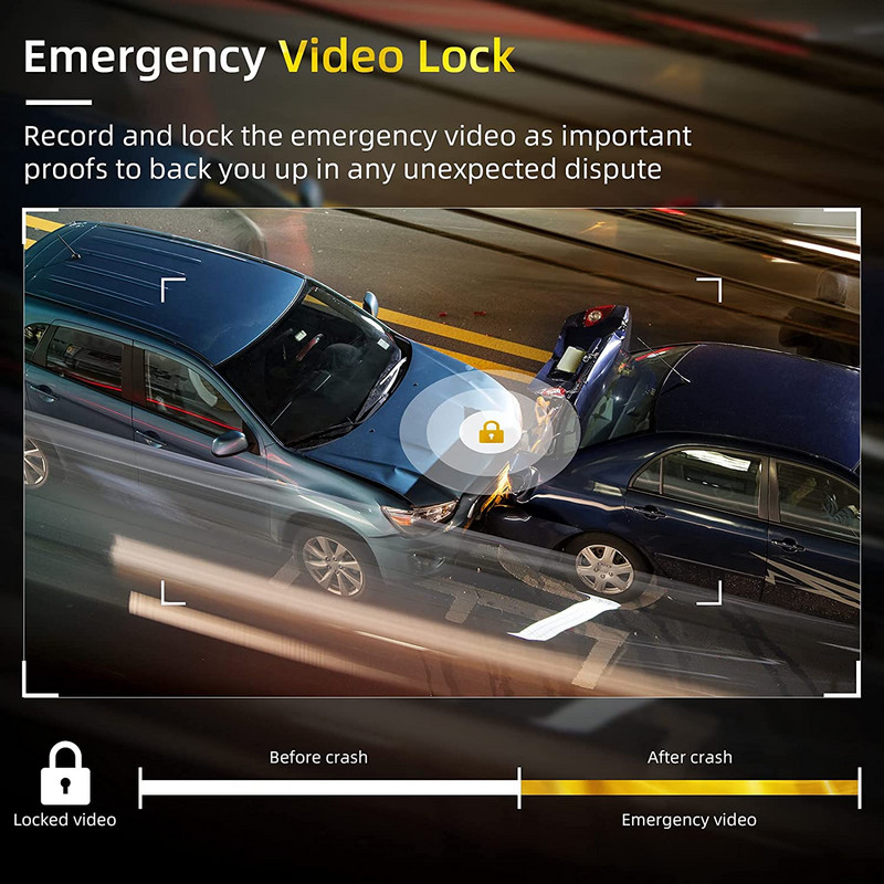 Ecran tactil de 12 inchi DVR auto UHD 4K+1080P lentilă dublă Sony IMX415 Video Recorder GPS/WDR Super Night Vision Monitor parcare 24h