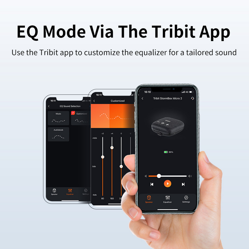 Tribit StormBox Micro 2 φορητό ηχείο Bluetooth 90dB Δυνατός ήχος βαθιά μπάσα IP67 Αδιάβροχο Camping Ασύρματο μικρό ηχείο