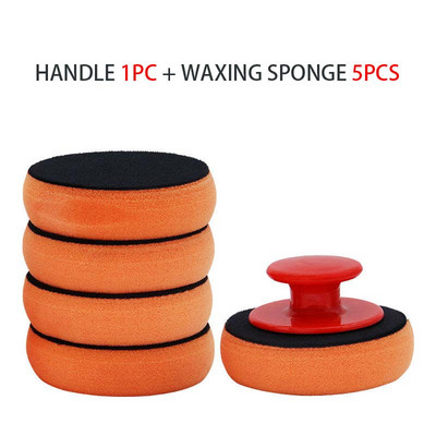 Burete pentru epilare cu ceară pentru mașină, cu mâner, lustruire automată a bumbacului, instrumente de întreținere, ceară pentru lustruit, spălare, curățare, aplicator, instrument, pentru stil auto