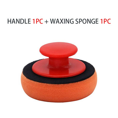 Burete pentru epilare cu ceară pentru mașină, cu mâner, lustruire automată a bumbacului, instrumente de întreținere, ceară pentru lustruit, spălare, curățare, aplicator, instrument, pentru stil auto