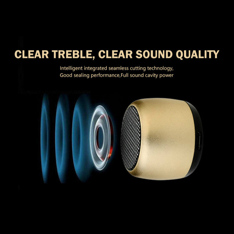 Mic tun de oțel mini mini boxă Bluetooth subwoofer stereo de volum mare mini stereo portabil în aer liber