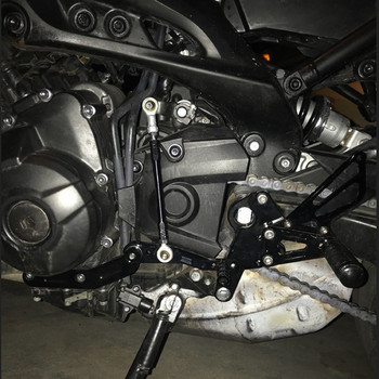 Για Yamaha FZ-09 MT09 2013-2020 μοτοσικλέτας Ρυθμιζόμενη οπίσθια βάση ποδιών Ποδαράκια στηρίγματα ποδιών Πίσω πεντάλ