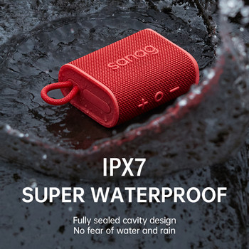 Sanag M13S PRO Bluetooth високоговорител 5W IPX7 Водоустойчив мини външен преносим APP Control Безжичен високоговорител Субуфер Hands free Call