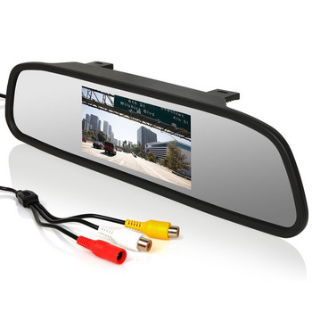 Автомобилен стил Безжичен 5-инчов TFT LCD екран Автомобилен монитор Дисплей за задно виждане Резервна камера за заден ход Автомобилен ТВ дисплей Wifi
