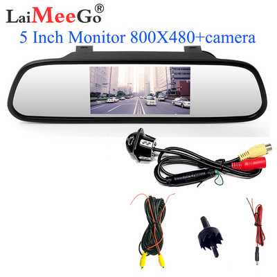 Car Styling Wireless Ecran TFT LCD de 5 inchi Afișaj monitor pentru mașină pentru vedere spate Cameră de rezervă inversă Afișaj TV pentru mașină Wifi