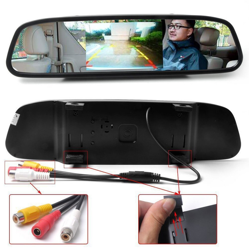 Car Styling Wireless Ecran TFT LCD de 5 inchi Afișaj monitor pentru mașină pentru vedere spate Cameră de rezervă inversă Afișaj TV pentru mașină Wifi