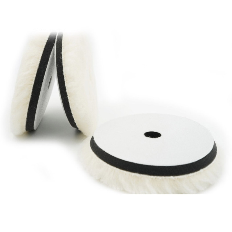 1 bucată 6"/7" tampon de lustruit din lână pentru mașină de lustruit, cu ceară, lustruit, lustruit, tampoane de lustruit pentru îngrijirea vopselei auto, pentru lustruit auto