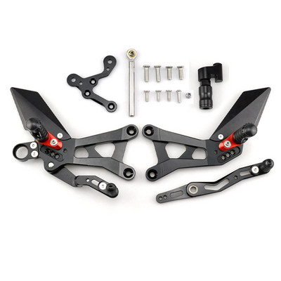 MTKRACING pentru YAMAHA YZF-R6 YZF R6 2017-2020 Seturi din spate Înălți pedala Resets reglabile Șervețe Levier schimbător frână