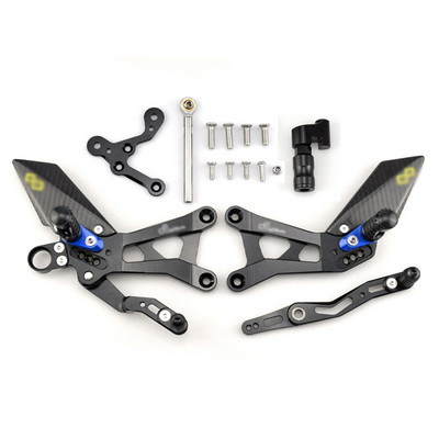 MTKRACING pentru YAMAHA YZF-R6 YZF R6 2017-2020 Seturi din spate Înălți pedala Resets reglabile Șervețe Levier schimbător frână