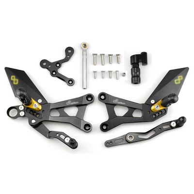 MTKRACING pentru YAMAHA YZF-R6 YZF R6 2017-2020 Seturi din spate Înălți pedala Resets reglabile Șervețe Levier schimbător frână