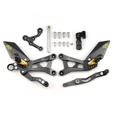 MTKRACING pentru YAMAHA YZF-R6 YZF R6 2017-2020 Seturi din spate Înălți pedala Resets reglabile Șervețe Levier schimbător frână