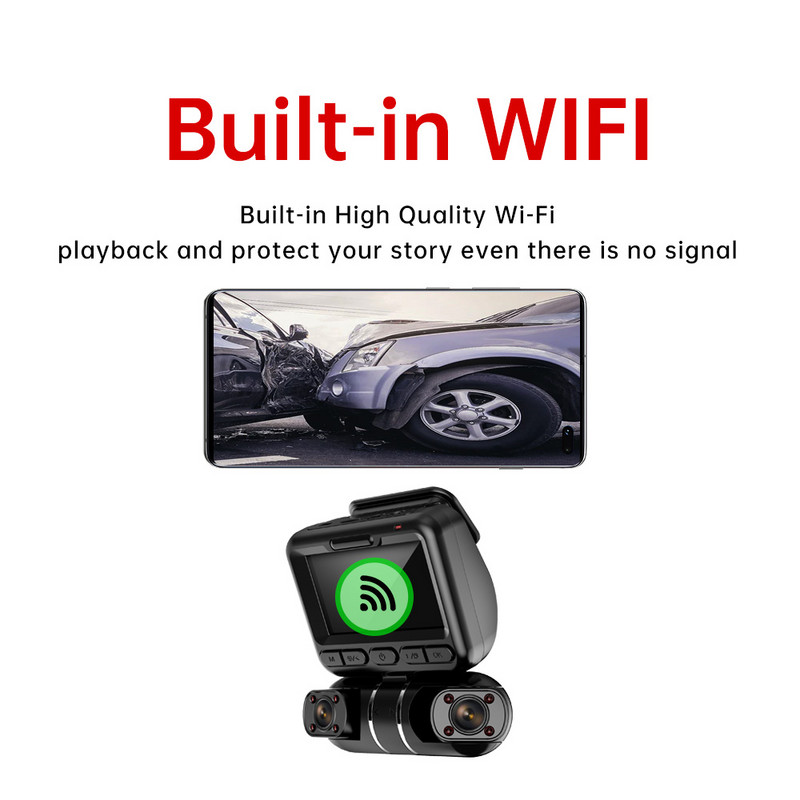 TiESFONG M10max 2K 1440P Dash Cam за автомобилен DVR 4CH 360 камера 24H Паркинг Монитор Нощно виждане Автоматичен видеорекордер WiFi 256Gmax