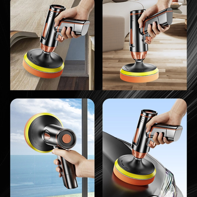 Kit tampon de lustruit pentru burghiu cu spumă pentru mașină 5 inch 6 inch Tampoane de lustruit cu ceară Instrument de curățare D0UC