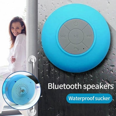 Difuzor Bluetooth impermeabil pentru baie pentru bucătărie cu ventuză mare Mini stereo portabil fără fir