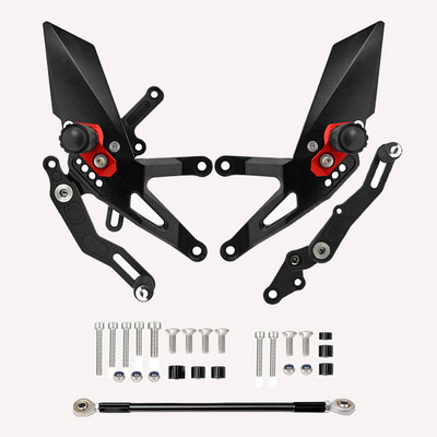 HONDA CB650R-hez CBR650R 19-21 CB650F CBR650F 17-21 Hátsó készletek Magasító pedál Állítható Hátsó készletek Lábcsapok Váltókar Fék